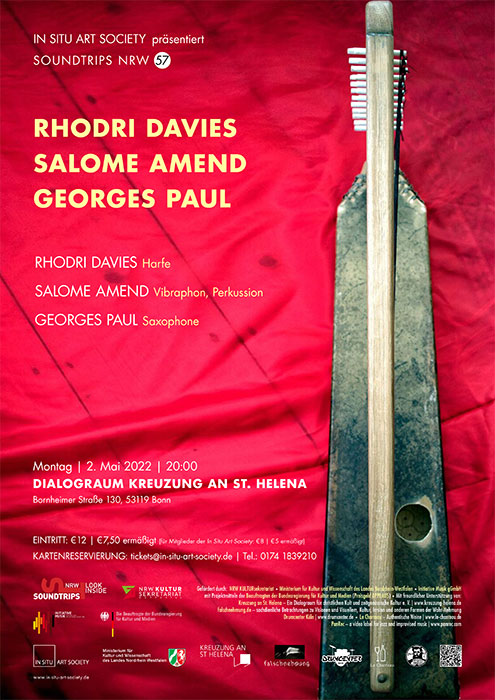 Konzert: Soundtrips NRW: Rhodri Davies + Salome Amend / Georges Paul